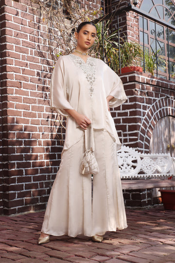 IVORY SHARARA CORD-SET