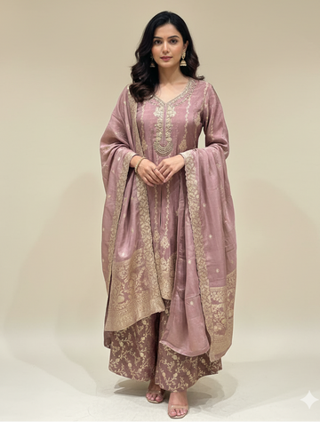 ethnic anarkali long suit