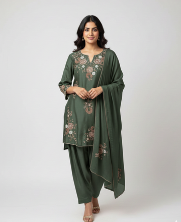 ethnic suit with farsi sawar